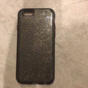 Silver and grey glitter speck  iPhone 6s case